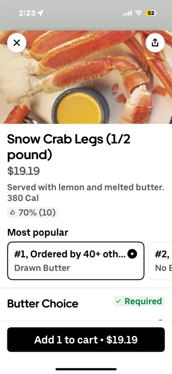 Red Lobster Crab