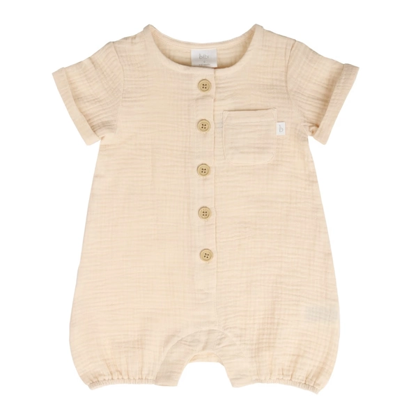Bilbi Romper Short Sleeve Parchment Size 0