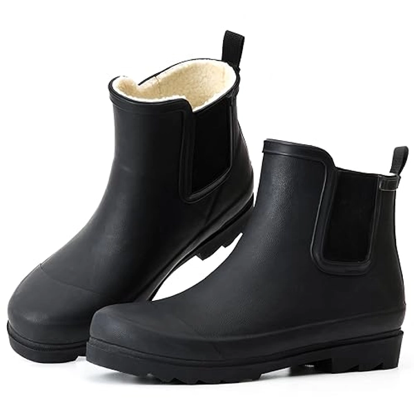 Any brand - lined ankle rain boots