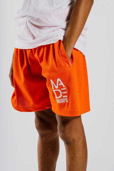 Spring Essential Embroidered Logo Shorts | YM / Poppy