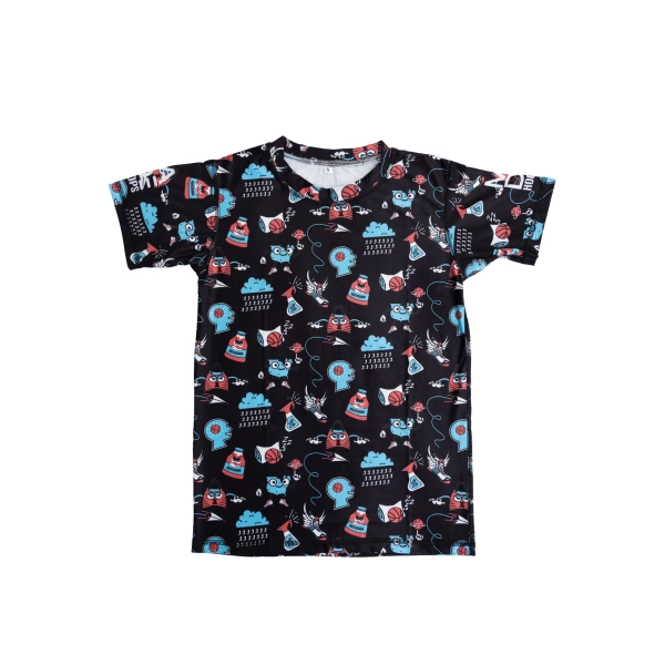 "MAKE IT RAIN" Compression T-Shirt | YM / Black