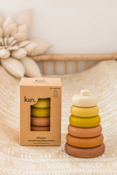 Kiin Silicone Round Stacking Tower Toy | Default Title