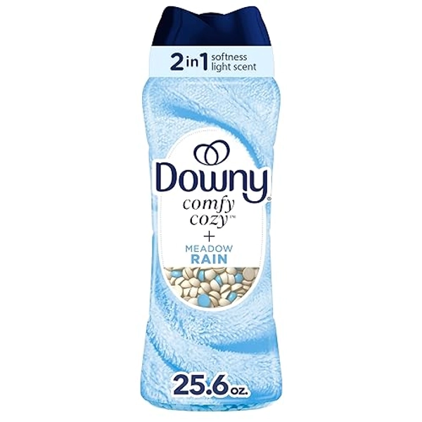 Downy Comfy Cozy Wäscheduft Booster Perlen, Wiesenregenduft, 725 ml, Weichheit und Frische