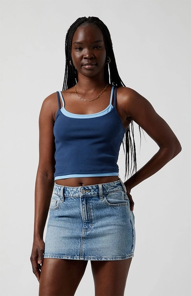 Bella Medium Indigo Denim Mini Skirt