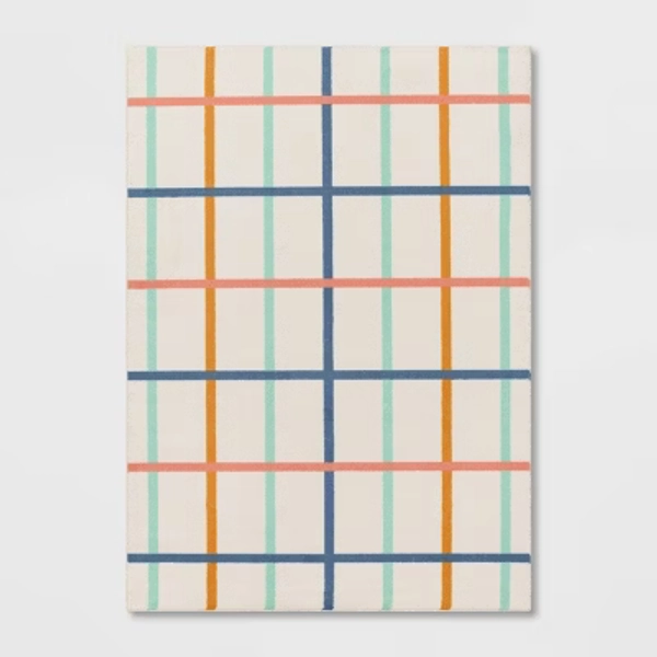 5'x7' Window Pane Kids' Area Rug - Pillowfort™