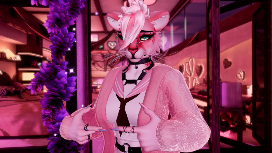 Cleo Feline Furry Vrchat PC+Quest Physbones 3.0