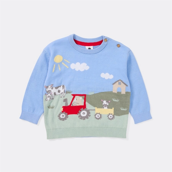 Dymples Baby Bunny Knit Sweater - Mint - Size 000