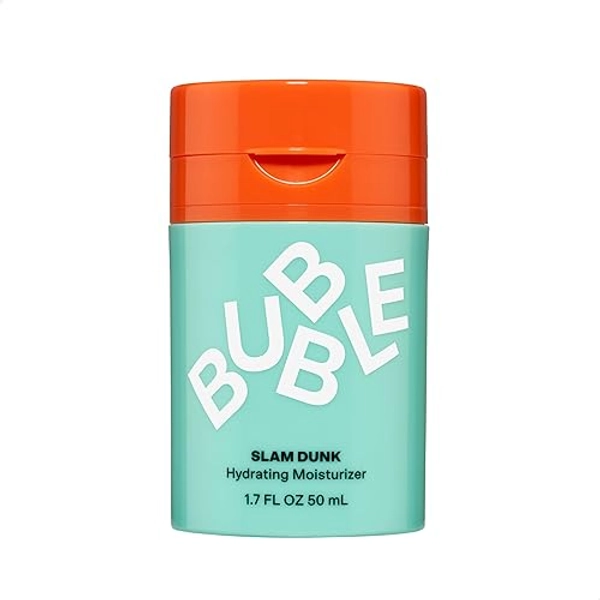 Bubble Skincare Slam Dunk Face Moisturizer - Hydrating Face Cream for Dry Skin Made with Vitamin E + Aloe Vera Juice for a Glowing Complexion - Skin Care with Blue Light Protection (50ml) - Regular