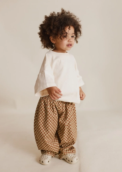 Brick Check Trouser | 3-6M