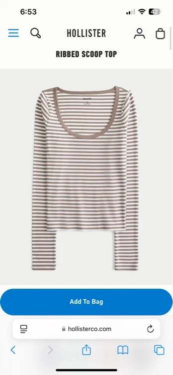 Ribbed Scoop Top