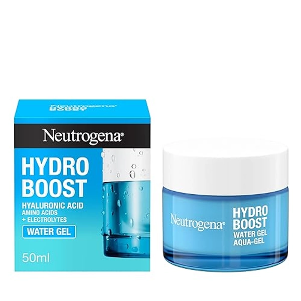Neutrogena Hydro Boost Water Gel Face Moisturiser, with Hyaluronic Acid for Dry Skin, 50 ml (Pack of 1) Packaging may vary - Water Gel Moisturiser - 50 ml