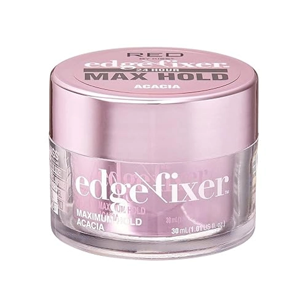 Red by Kiss Edge Fixer 24 Hour Maximum Hold Edge Wax No Flaking Biotin B7 Infused Hair Gel 1.01 fl.oz - Acacia