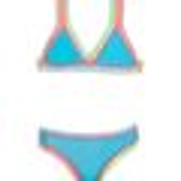 Pq Swim Girls' Rainbow Embroidered Two Piece Swimsuit - Little Kid, Big Kid - Turquoise