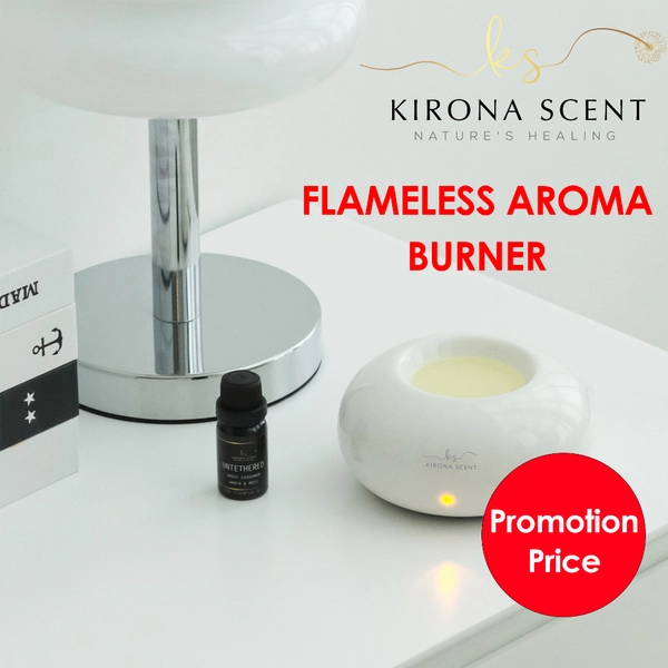 Flameless Aromatic Burner 100% Pure Essential Oil Aromatherapy Fuss Free