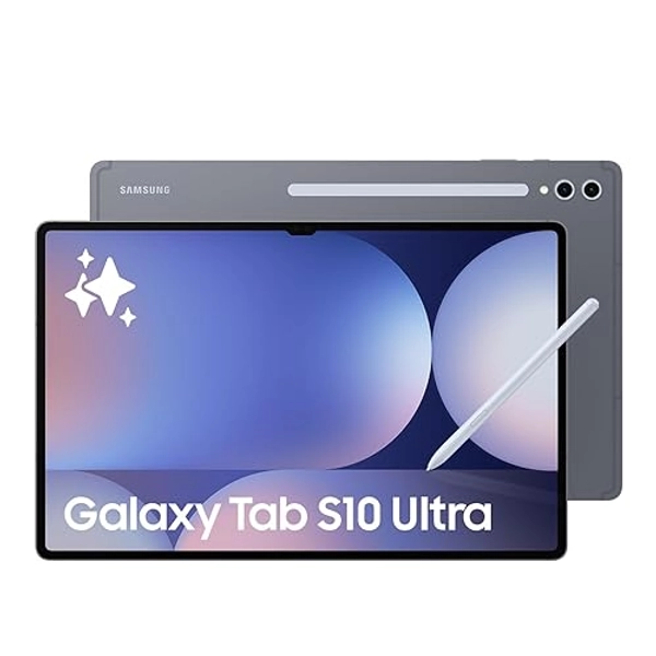 Samsung Galaxy Tab S10 Ultra Gray 256GB - AI Tablet, 14.6", AMOLED 2X, Anti-Reflection, 420 Nits, Vapor Chamber, S Pen Included (CAD Version & Warranty) - Gray - 256GB - Tab S10 Ultra - Tablet Only