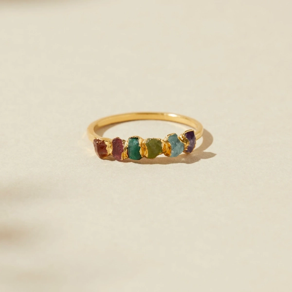 Wildflower Gemstone Ring | 7 / Gold