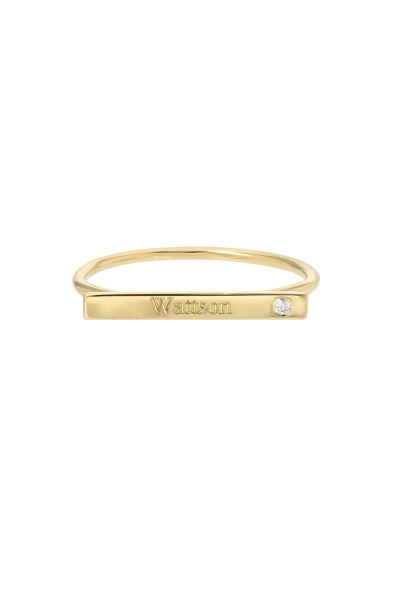Diamond Bar Ring