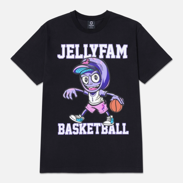 Kids Jelly Fam Basketball Tee | S / Black