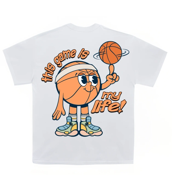 Youth - Hoop Day Happiness T-Shirt | YM / White