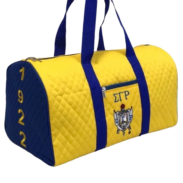 ΣΓΡ QUILTED DUFFLE BAG GOLD | Default Title