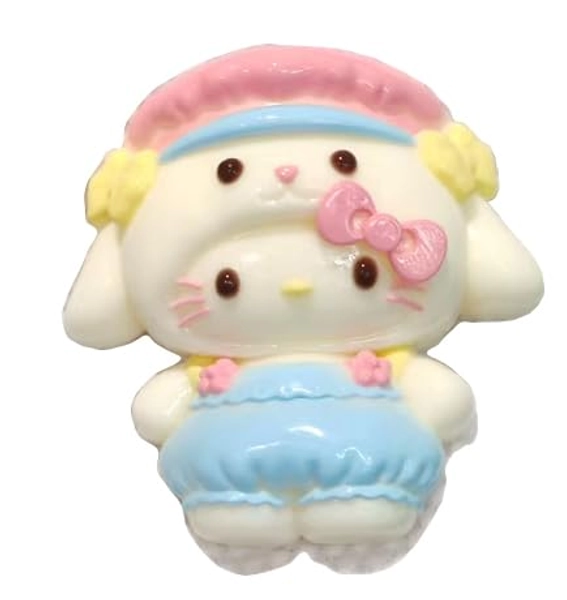 Taba Squishies, Squeeze Toys, Kawaii Sensory Toys, Stress Relieving, Birthday, Cute Desk Accessory（ Cooking Cat Toy& 1 Pcs） (Cat in a Pink hat) - Cat in a Pink Hat