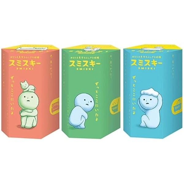 Dreams Smiski Glow in The Dark Mini Figure Set: Living, Toilet + Bath Series | 3 Assorted Blind Box