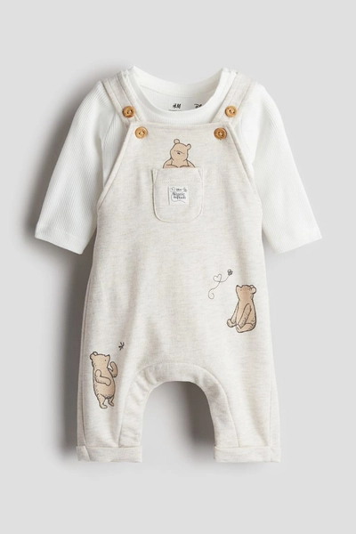 Dungarees & Bodysuit Set