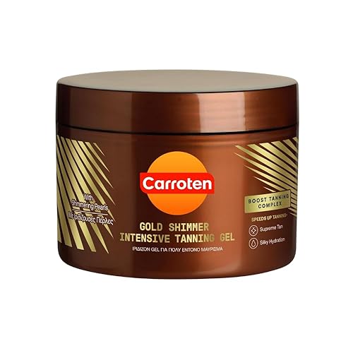 Carroten Gold Shimmer Intensive Tanning Gel SPF0 150 ml / 5 oz - Intensive with Shimmer