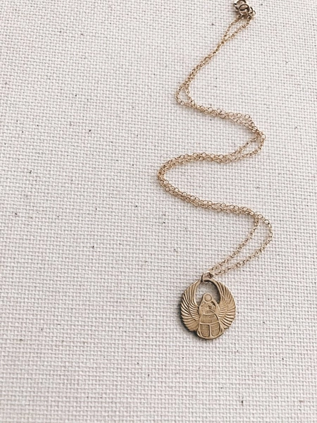Tiny Scarab Necklace | Default Title