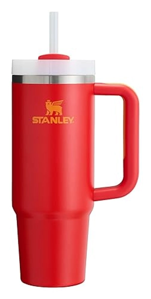 Stanley Quencher H2.0 Tumbler with Handle & Straw 30 oz | Twist On 3-Way Lid | Cupholder Compatible for Travel | Insulated Stainless Steel Cup | BPA-Free | Chili - 30 Ounces - Chili