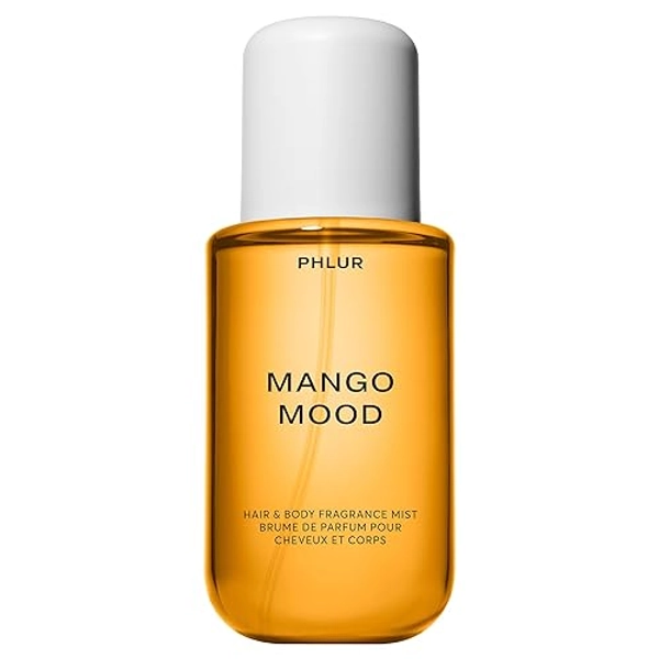 PHLUR Mango Mood Body Mist - Hair & Body Mist for Women & Men Fragrance - Mango, Jasmine, Patchouli & Vanilla Body Spray (8 Fl Oz) - Mango Mood