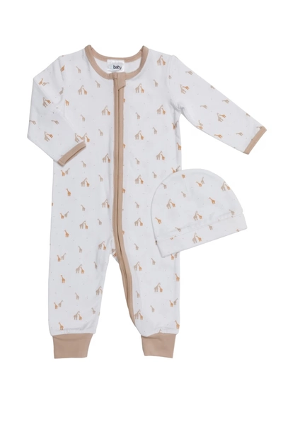 4Baby 2 Piece Set Giraffe Natural