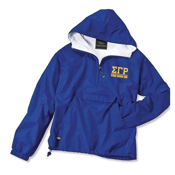 Sigma Gamma Rho Greek Letter Anoraks - XX-Large - Royal Blue