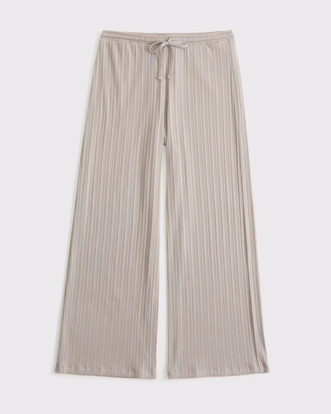 Lounge Rib Wide Leg Sweatpant