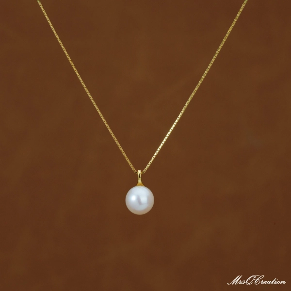 925 Sterling Silver Minimalist Pearl Necklace, Dainty  Pearl Necklace, Simple Pearl Necklace, Gold Necklace,Bridesmaid Gift,Valentine's Gift