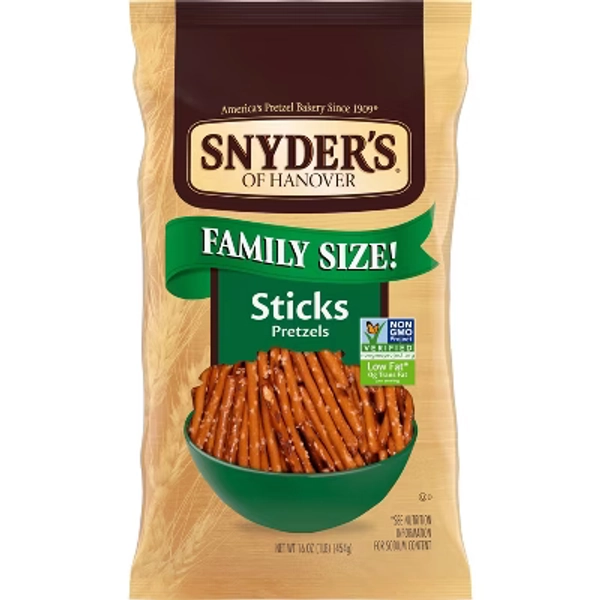 Snyder's of Hanover Pretzel Sticks Family Size - 16oz
