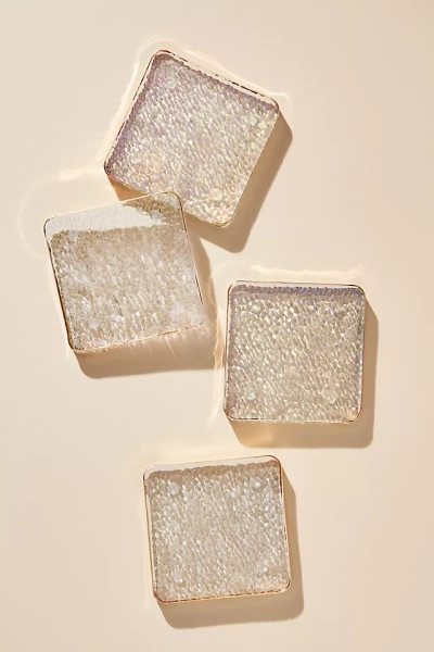 Zaza Lustered Coasters, Set of 4