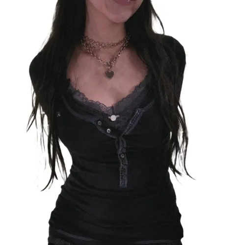 Ribbed Long Sleeve Walmart Top