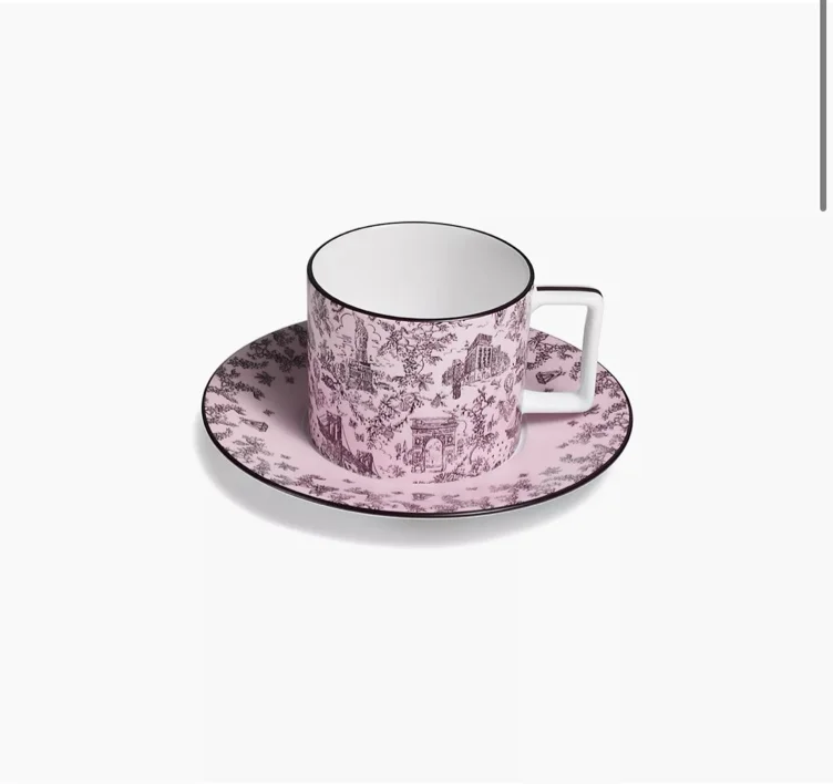 Tiffany Toile Cup and Saucer