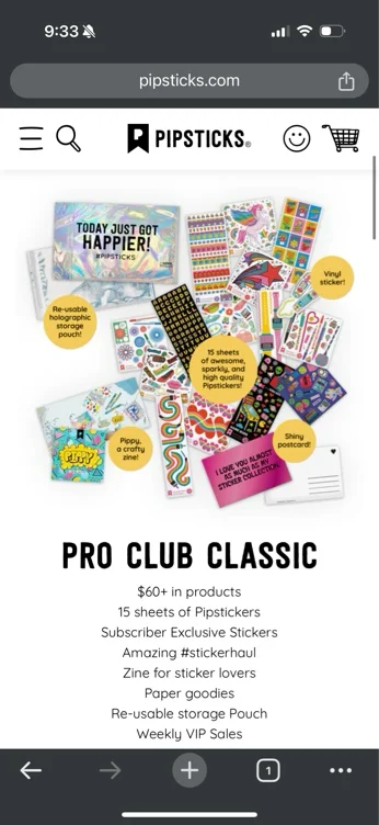 Pipsticks Subscription