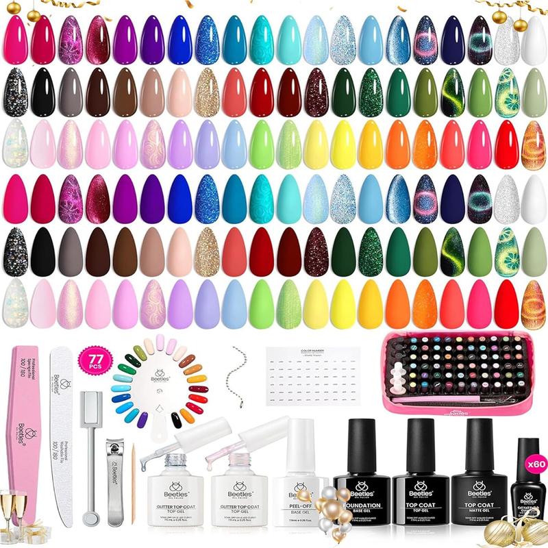 Beetles Gel Nail Polish Set-60 Colors Gel Polish Kit Base Coat - TikTok Shop