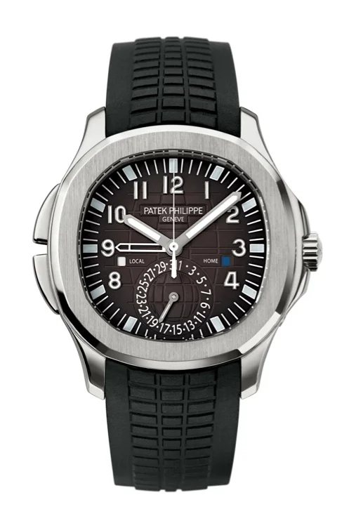 Patek Philippe Aquanaut 5164A-001 Travel Time Stainless Steel Black Dial | Default Title