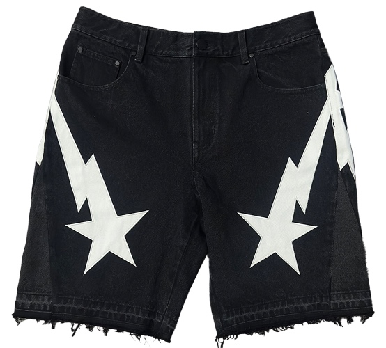Black Denim Shorts