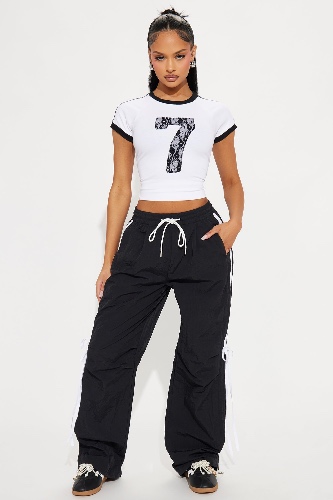 Taura Windbreaker Track Pant - Black