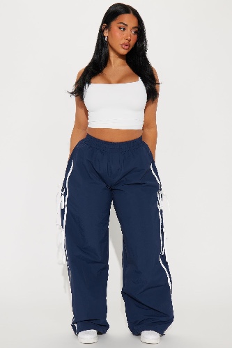Cindy Windbreaker Track Pant - Navy