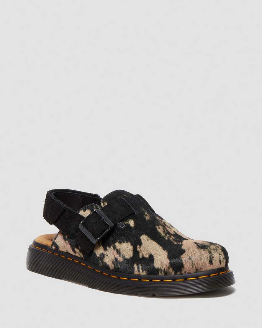 DR MARTENS Jorge Ii Contrast Hair On Slingback Mule