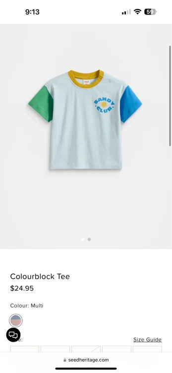 Colourblock Tee | Seed Heritage