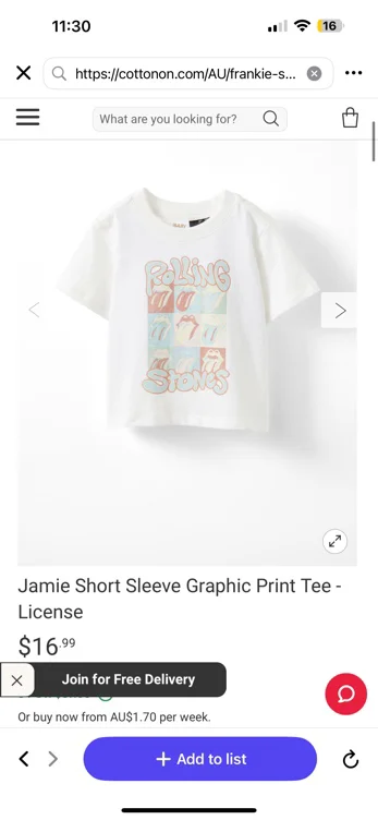 Jamie Short Sleeve Graphic Print Tee - License