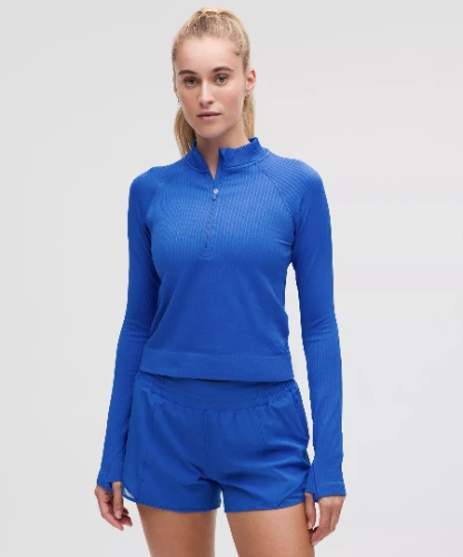 Rest Less Cropped Half Zip
