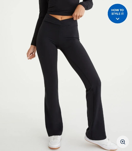 Solid Fit & Flare Sweatpants